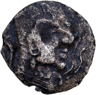 Extremely Rare Rashtrakuta Silver Coin – Depicting God Kubera.