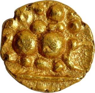 Very Rare Gold Quarter Fanam Coin of Nolambas of Central Karnataka.