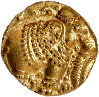 Rare Gold Gadyana Coin of Western Ganga Dynasty.