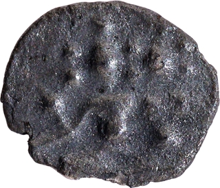 Extremely Rare Malabar and Cochin Silver Tara Coin of Post Vijayangar Empire with God Shiva seated with his consort Parvati.