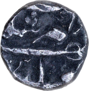 Extremely Rare Jahangir Burhanpur Mint, Month Di Silver One Tenth Rupee (Dasa) Coin.