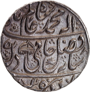 Mughal Empire, Shah Alam II (AH 1174–1221 / 1759–1806 AD), Silver Rupee, Shahjahanabad Dar-ul-Khilafa Mint, AH 1215 / RY 22, UNC, Rare in This Grade.