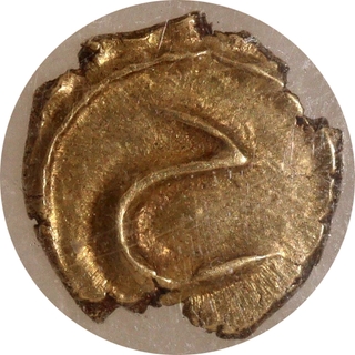 Tipu Sultan, Gold Fanam, Farrukhi Mint - Rare Top Pop NGC MS 63 Coin.