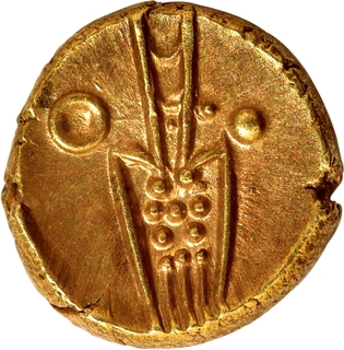 Very Rare Polygars of Tanjore Gold Fanam, Polygar Issue Coin.