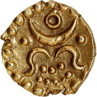 Travancore, Karthik Thirunal Rama Varma (Dharmaraja), Gold Anantharayan Fanam Coin.