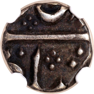 Madras Presidency, Arcot Mint -Silver ¼ Rupee (6 RY) in the Name of Alamgir II, NGC XF 45, Top-Pop, Very Rare, Ex. Puddester Collection.