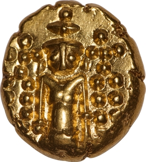 Madras Presidency Gold Pagoda, Star-in-Pentagon Type – GEM BUNC, Very Rare.