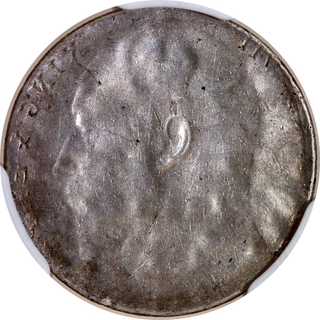 Extremely Rare NGS AU 50 Graded Lakhi Brockage Error Silver One Rupee Coin of King Edward VII of 1903-1910.