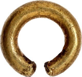 Very Rare Gold Kundal/Earring Primitive Money Possibly from Gupta Period.