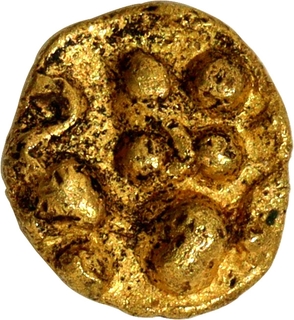 Gold Quarter Fanam Coin of Hoysala Dynasty.