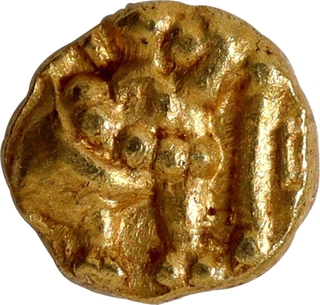 Gold Quarter Fanam Coin of Western Ganga Dynasty.