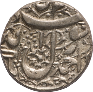 AU-UNC- Jahangir Ahmadnagar Mint Completely visible- Silver Rupee Kalima type Coin.