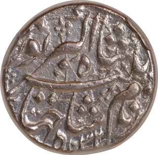 Jahangir Silver Rupee, Lahore Mint, AH 1032 / RY 18, “Abre Ruye” Couplet, KM 149.16, NGS MS64.