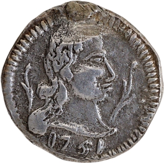 Indo-Portuguese Goa, Silver Tanga (60 Reis) 1751- D. Jose I, Extremely Rare.