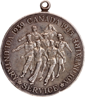 Silver Medal of Canadian Volunteer Service Commemorative Issue.