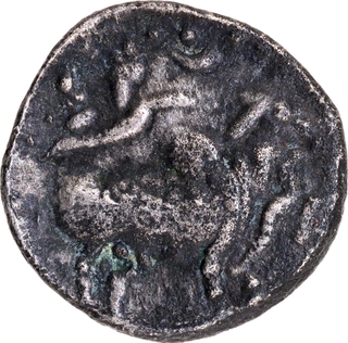 Very Rare Silver Alloy Coin of Pallavas of Kanchi of Chakra type.