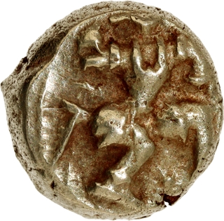 Very Rare Gold Varaha Coin of Hari Hara I of Vijayanagara Empire.