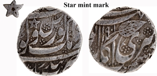 Very Rare Sikh Empire Dulip Singh (The last ruler of Sikh)- Kashmir Mint Silver Rupee Coin.