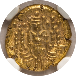 Indo-Dutch Gold Pagoda – Negapatnam Mint, Rare Grade NGC MS62.
