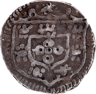 Indo-Portuguese Damao Silver Xerafim (300 Ries) 1740 Joao V-Very Rare.