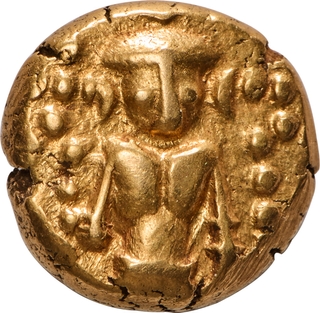Madras Presidency Gold Star Pagoda, Vishnu Type, XF-AU, Very Rare.