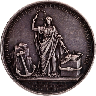 Germany Silver Medal of Baptism Commemorative issue.