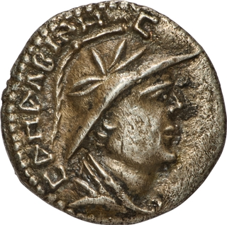 Very Rare Silver Obol Coin of Agesiles of Early Kushans-Yuezhi.