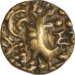 Rare Debase Gold Dinar Coin of Vinayaditya of Kidara of Kashmir.