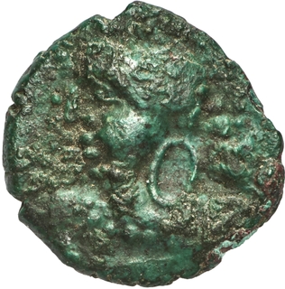 Very Rare Copper Fraction Coin of Chandragupta II of Gupta Dynasty of Bust type.
