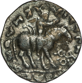 Silver Tetra Drachma Coin of Indo - Scythians of Zeionises.