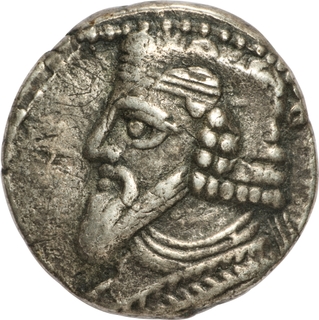 Very Rare Silver Tetradrachma Coin of Gotarzes II of Indo Parthians. 