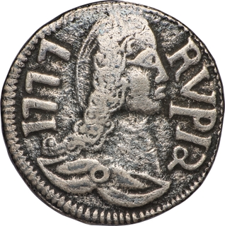 Rare Indo-Portuguese, Goa, D. Jose I Silver Rupia, 1777 AD Coin.