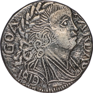 Indo-Portuguese, Goa, D. Joao VI (1816-1826 AD), Silver Pardau (300 Reis), 1819 AD,XF-AU, Very Rare, First Time Offered in an Indian Auction.
