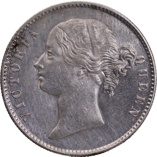 Rare Silver One Rupee Coin of 1840 of Victoria Queen Divided Legend of Calcutta Mint.