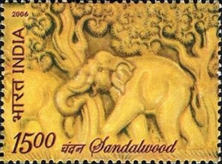Sandalwood Stamp India Mint Issued In 2006.