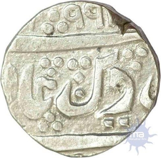 Silver rupee of Gwalior of Jayaji Rao of Jhansi mint.