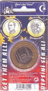 Aluminium Bronze Three Lira of Sultan Ahmet Camii of Turkey. 