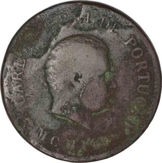 Copper Half Tanga of India Portuguese.