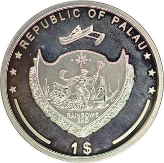 Copper Nickel One Dollar of Republic of Palau.