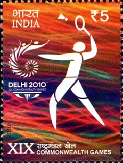 2010 Commonwealth Games India Mint Stamps.