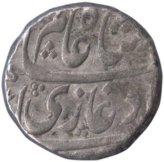 Silver Rupee of Shah Alam II of Kankurti Mint.