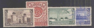 1948, Stamps of Pakistan, Set of 4 Stamps, Sc.No: 20-23.