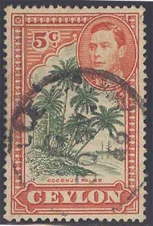 1943-47, Stamps of Ceylon, Set of 1 Stamp, Sc.No: 292.