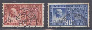 1942, Stamps of Norway, Set of 2 Stamps, Sc.No: 253, 254.