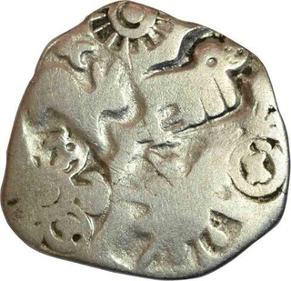 Silver Karshapana of Magadha Janapada.