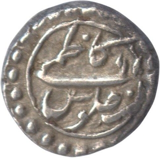 Rare Silver One Sixteenth Rupee of urf  Kazimi Coin of Tippu Sultan of Patan Mint of Mysore Kingdom.