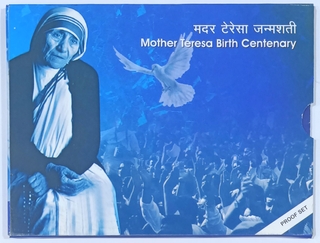 2010 Silver Proof Set of Mother Teresa Birth Centenary of Kolkata Mint.