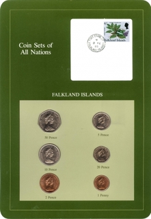 Coin Sets of All Nations of Falkland Island.