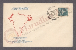 First Day Cover of New Decimal Coinage of 1957.
