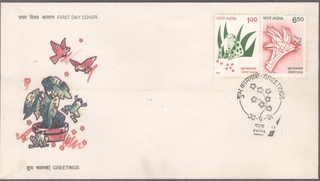 First Day Cover of Greetings of 1991.